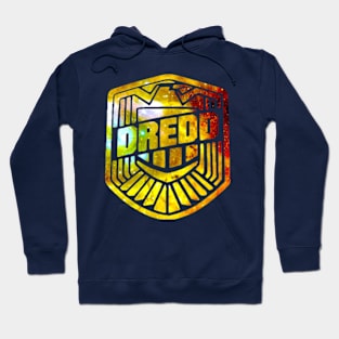 Judge Dredd Galaxy Silhouette Logo Hoodie